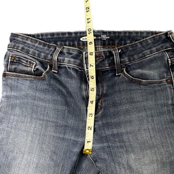 Old Navy Power Slim Straight Mid Rise Jeans Size 4P - Picture 4 of 7